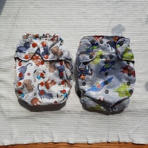 Smart Bottoms cloth diapers, new without tag, one size, set of 2